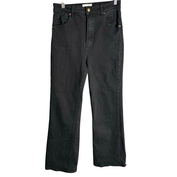 Rolla's Dusters Bootcut Crop Jeans Thunderstruck Black Size 29 - Picture 2 of 4